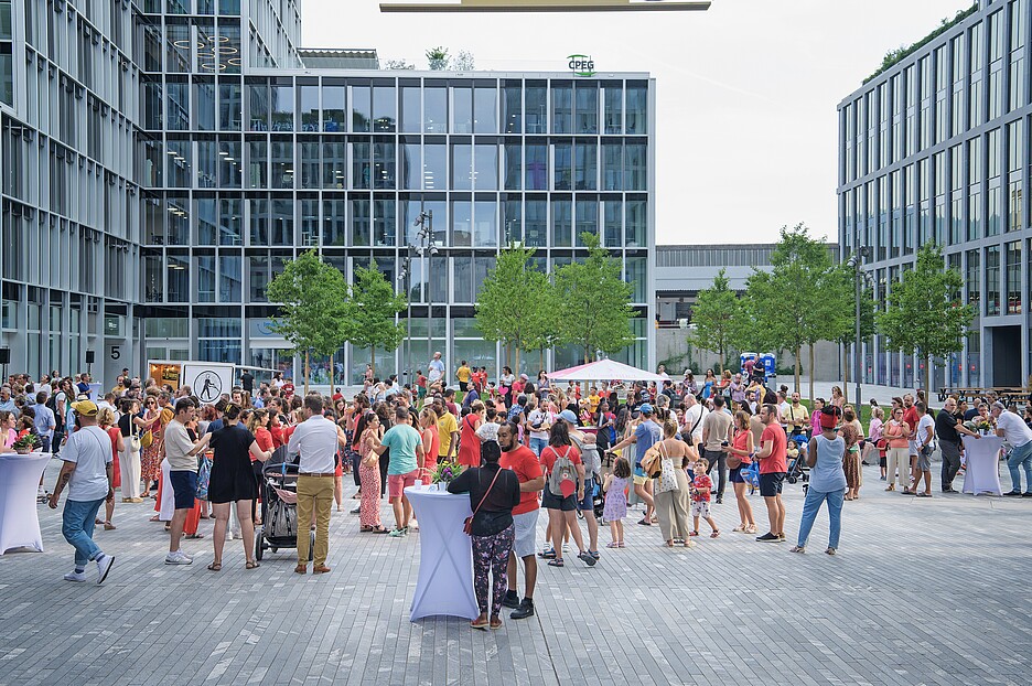 L’inauguration du nouveau quartier.