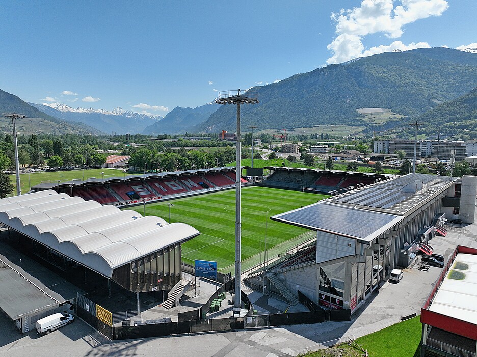 Le stade de Tourbillon à Sion.