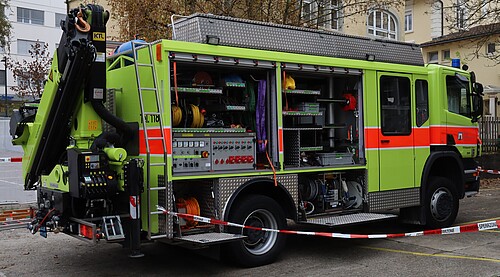 Véhicule pionnier des pompiers du canton de Zurich.
